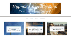 Desktop Screenshot of hypnosisandthemind.com