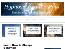 Tablet Screenshot of hypnosisandthemind.com